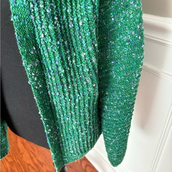 J. Jill Multicolored green Cardi size small - Picture 8 of 11